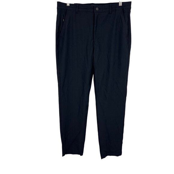 Marc New York Men 34 x 32 Commuter Pant Straight Black Modern Stretch Career New - Picture 1 of 9